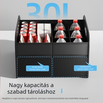 Autóhátsó csomagtartó tároló doboz, többfunkciós összecsukható szervező, nagy kapacitás