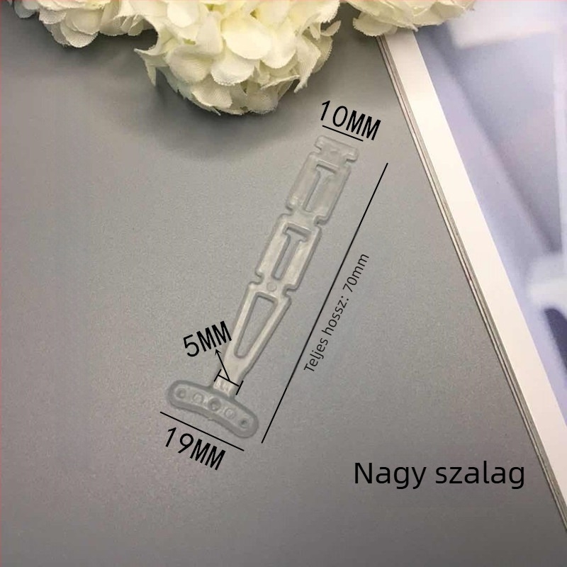 Kör alakú összekötő szalag függönygyűrűkhöz, műanyag, fehér, 6 cm vagy 7 cm