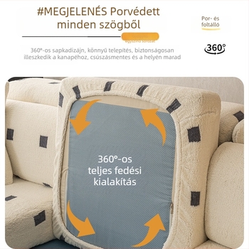 2026-os új plüss kanapévédő huzat őszre és télre, macska karmolás elleni védelem, teljes fedettség, univerzális huzat