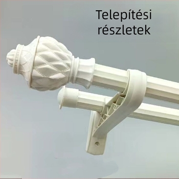 Római függönyrúd végzáró műanyagból, korrózálló, 25–28 mm, végfedél kiegészítő