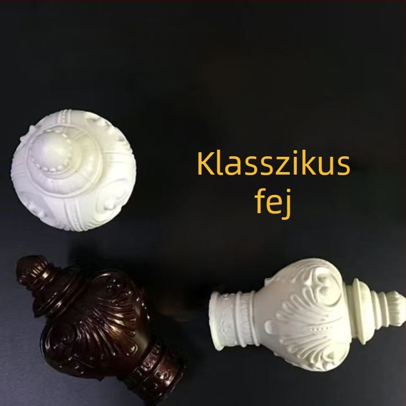 Római függönyrúd végzáró műanyagból, korrózálló, 25–28 mm, végfedél kiegészítő