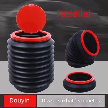 Autóba szerelhető többfunkciós hajtogatható szemetes, teleszkópos kialakítású a csomagtartóhoz