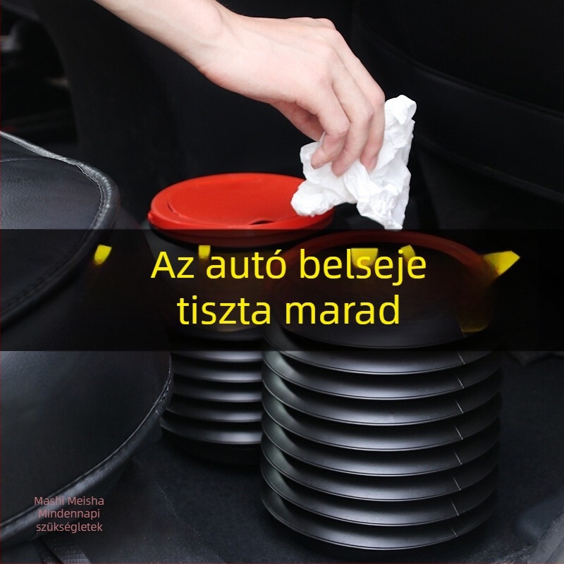 Autóba szerelhető többfunkciós hajtogatható szemetes, teleszkópos kialakítású a csomagtartóhoz