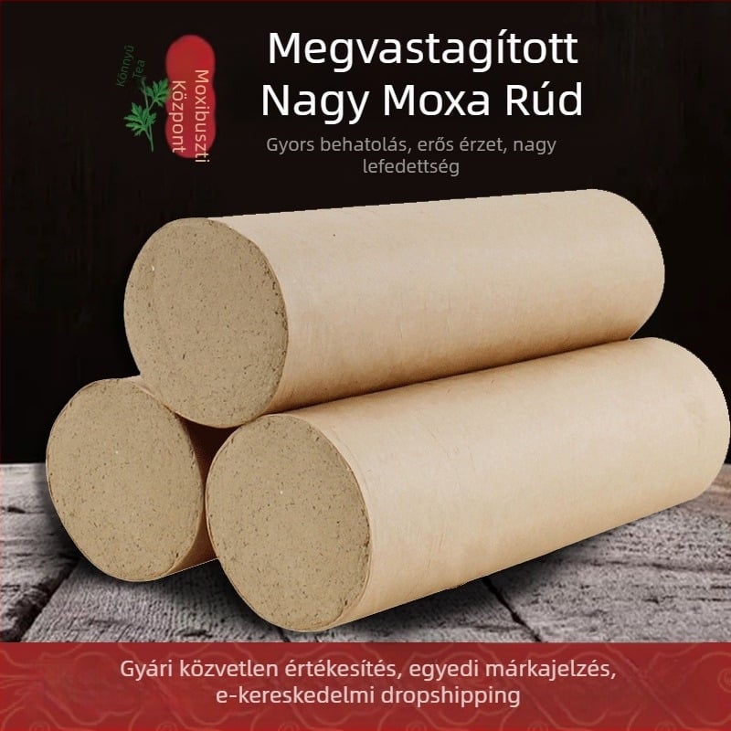 Ötéves érlelt moxa rudak moxibizációhoz, hossz 7 cm, 6 cm és 5 cm, Thunder Fire technika