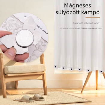 Virágos pillangó mintás mágneses függönyzáró, függöny- és asztalterítő súlyok, szélvédett medál