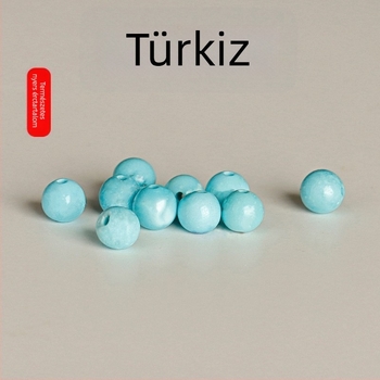 Természetes türkiz gyöngyökből készült karkötő sötétkék gyöngyökkel