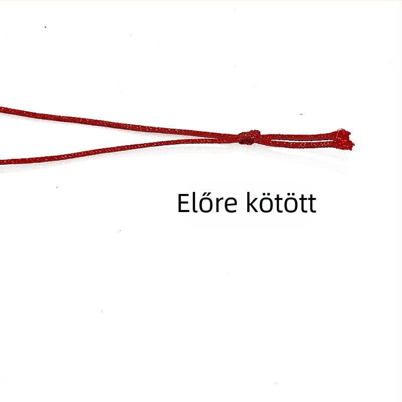 Vörös kis kötélszál címkékhez, dekoratív DIY kötött zsinór, No. 72 jade szál, 100 db/csomag