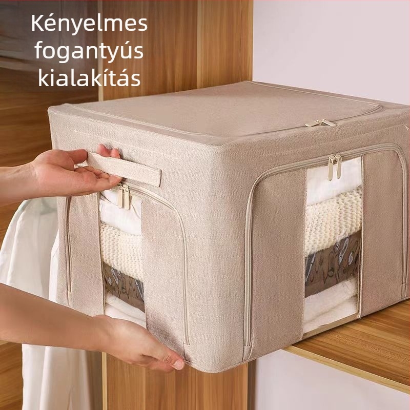 Loulan háromajtós összecsukható szekrény acélvázú, ruhák tárolására