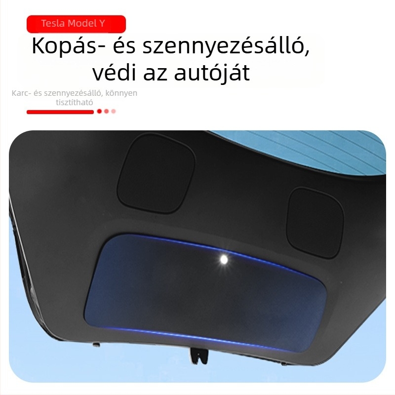 Tesla Model Y hátsó csomagtartó tárolórekesz osztó és hátsó ajtóvédő lemez