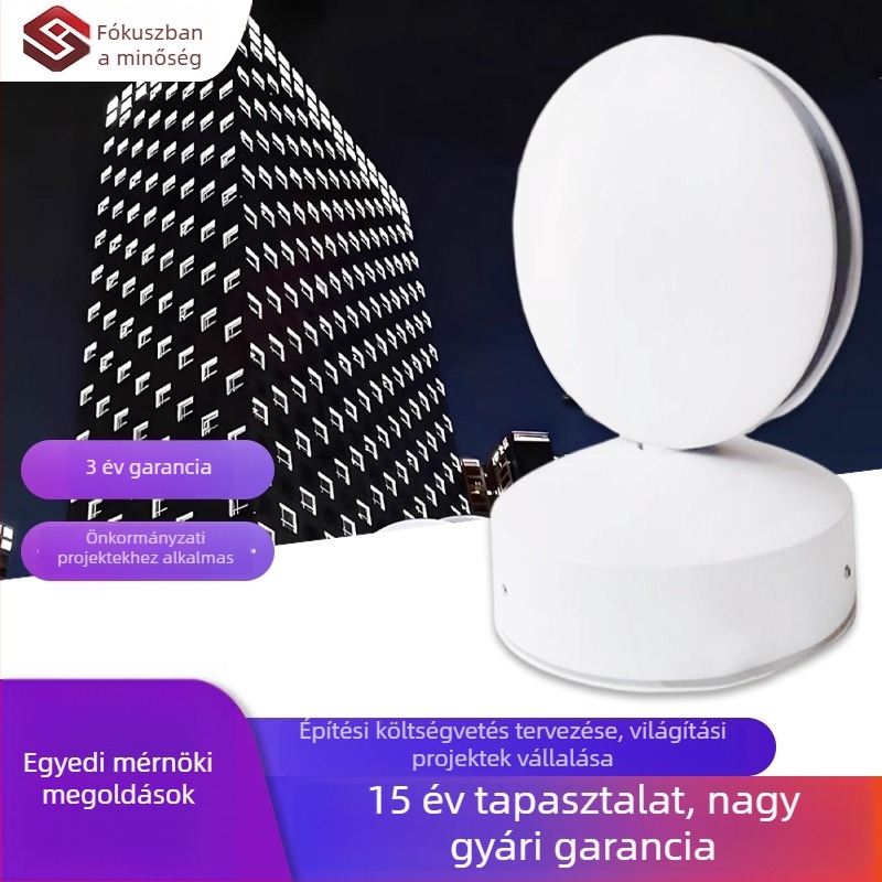 RGB LED falra szerelt fény ajtókerethez és ablakpárkányhoz, közlekedő és KTV területre, 360°-os fénysugár, alumínium ház, IP67, 220V