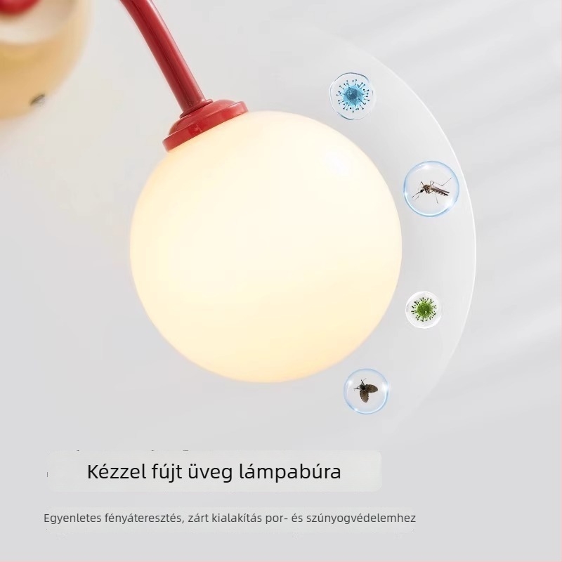 Krémszínű fali lámpa hálószobába, éjjeli lámpa, gyerekszobába és nappaliba – dekoratív falikar