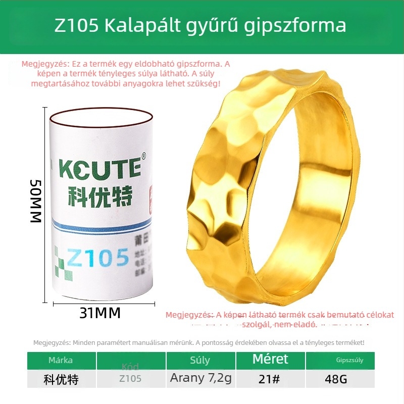 Ősi kalapács mintázatú gyűrű gipszöntő forma, kifinomult textúra, eljegyzési gyűrűk, ékszerkészítéshez – aranykovács eszközök
