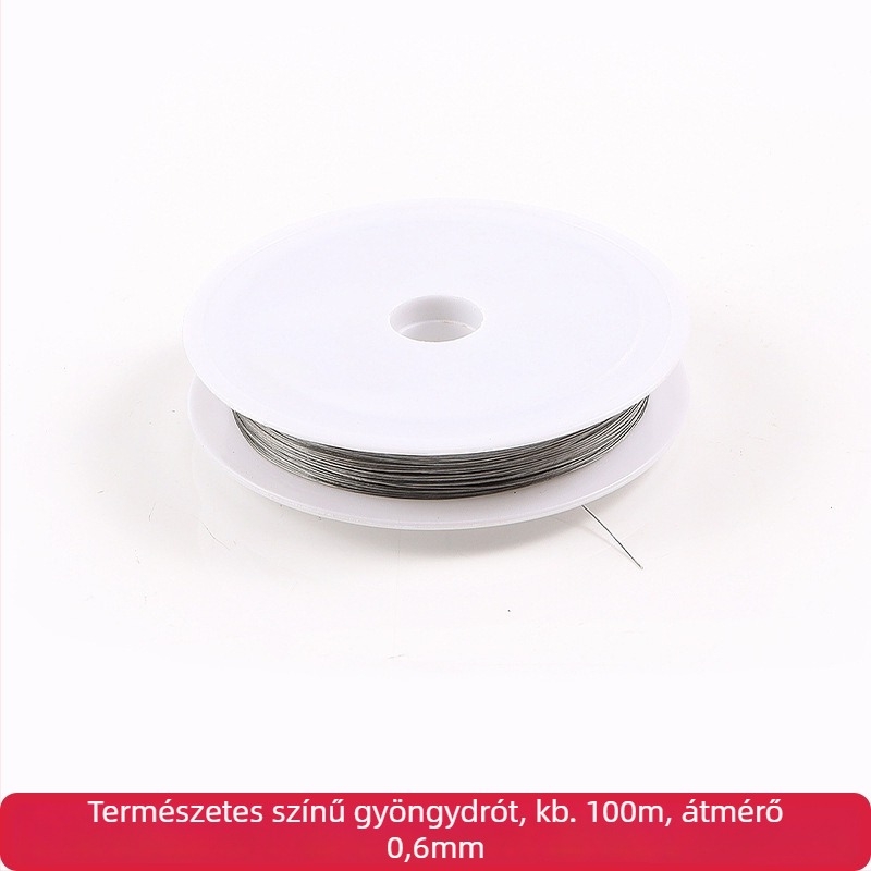DIY ékszerkészítéshez lágy acélhuzal — gyöngyök készítéséhez való anyag, finom fémhuzal