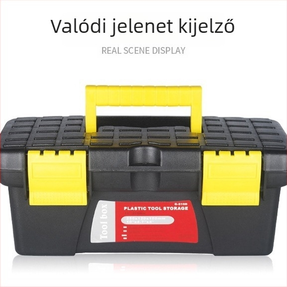 10 hüvelykes 510D szerszámosláda, két szintes tároló doboz mezőgazdasági gépekhez és elektromos csiszolóhoz, 48 darab/doboz
