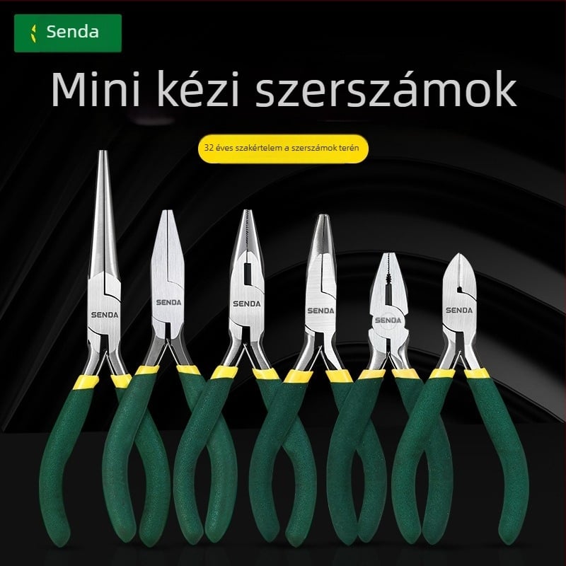 Shengda csipeszek: hegyes csipesz, többfunkciós villanyszerelő vezetékek szigetelésének eltávolítására szolgáló csipesz, vezetékek vágására való csipesz, diagonális vágócsipesz, DIY ékszer csipesz, hosszú orrú csipesz