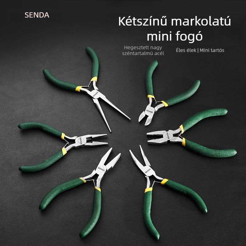 Shengda csipeszek: hegyes csipesz, többfunkciós villanyszerelő vezetékek szigetelésének eltávolítására szolgáló csipesz, vezetékek vágására való csipesz, diagonális vágócsipesz, DIY ékszer csipesz, hosszú orrú csipesz