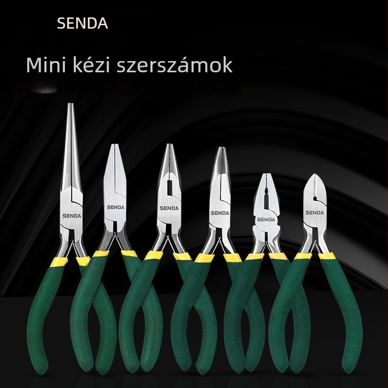 Shengda csipeszek: hegyes csipesz, többfunkciós villanyszerelő vezetékek szigetelésének eltávolítására szolgáló csipesz, vezetékek vágására való csipesz, diagonális vágócsipesz, DIY ékszer csipesz, hosszú orrú csipesz