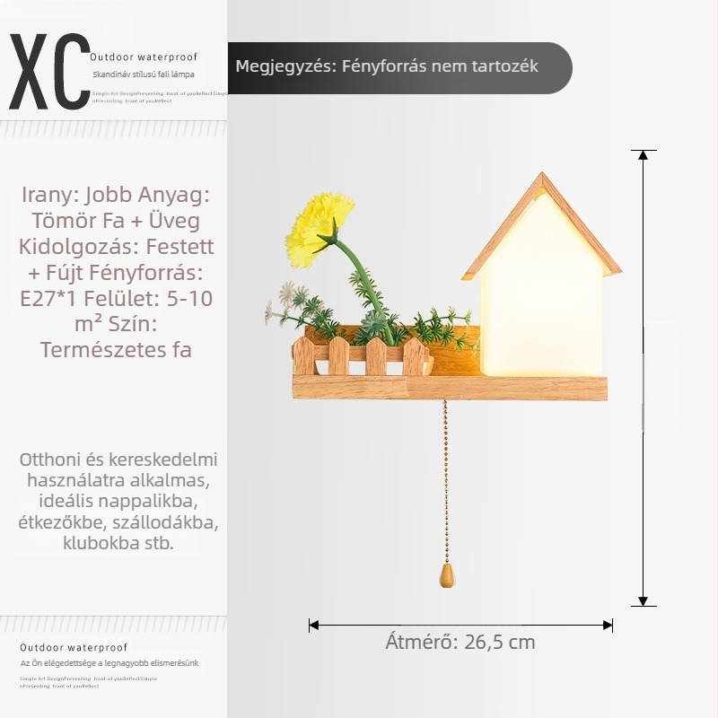 Kreatív falikar faház stílusban hálószobához és nappalijához – minimalist, modern lámpa a folyosóra és a lépcsőhöz