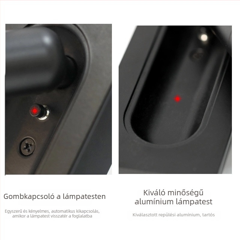 Beépített falikar teljes spektrummal, forgó fejjel a hálószoba olvasásához és nordic stílusú folyosó világításához.