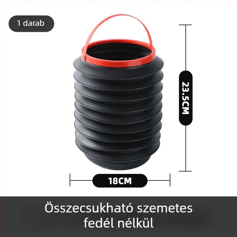 Összecsukható autós szemetes és tároló - vízálló, ideális szemeteszsákokhoz, esernyőhöz és mosóedényhez