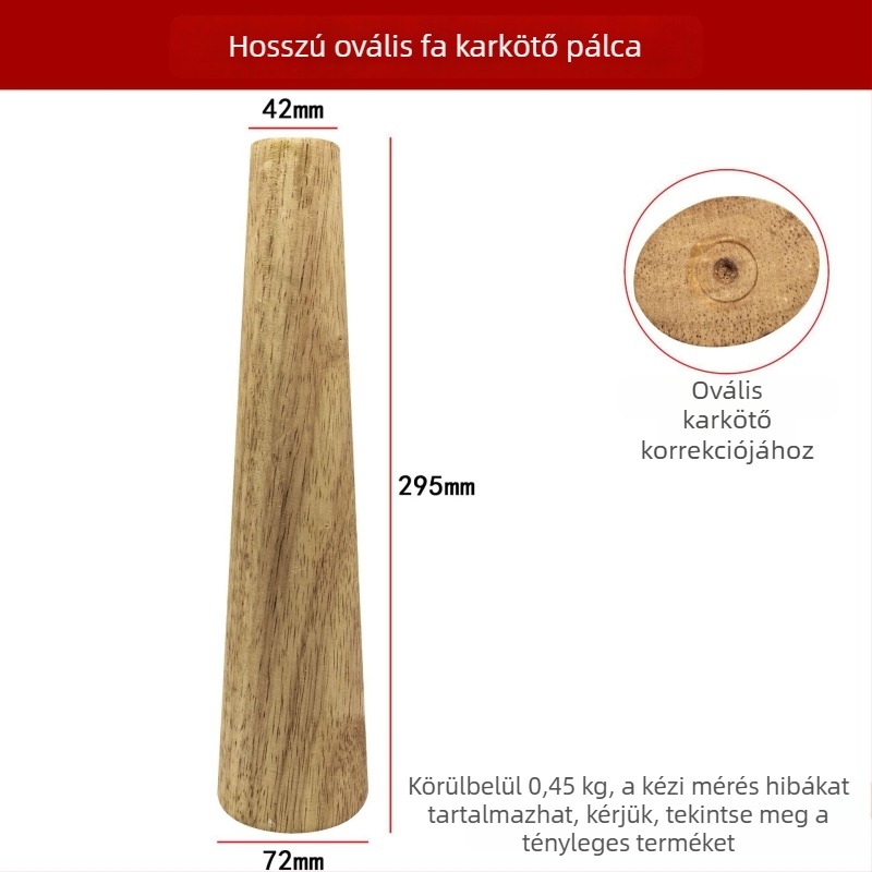 Fából készült karkötő deformációs javító és méretező eszköz