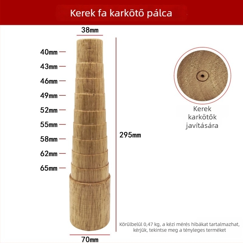 Fából készült karkötő deformációs javító és méretező eszköz