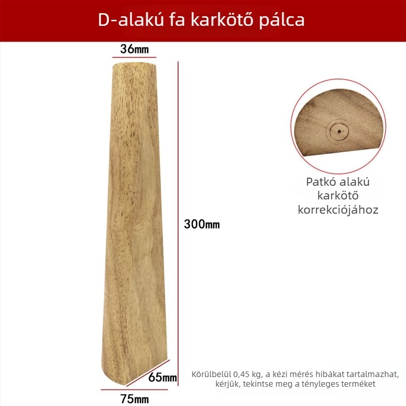 Fából készült karkötő deformációs javító és méretező eszköz