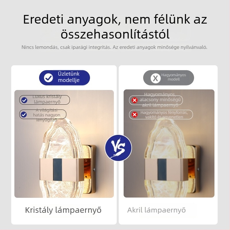 Hálószobai falikar, modern minimalista stílus, kiváló hangulat, nappaliba és hálószobára falikar, elektrogalván felület, szemvédő LED