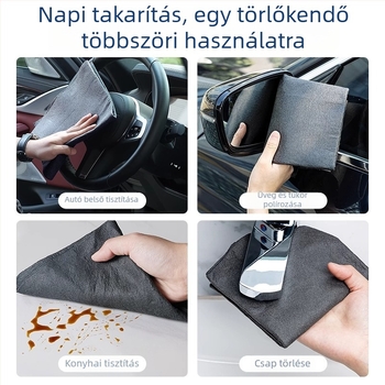 Varázslatos üveg tisztító kendő, csíkmentes, vízfoltmentes, megvastagított, kiváló nedvszívó, háztartási és autó használatra