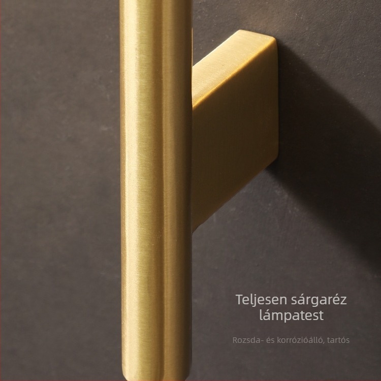 Kristályos teljes rézből készült falikar – designer, minimalist dekoratív a nappaliba, étkezőbe, dolgozószobába és hálószobába.