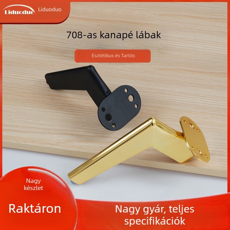 708-as vastagított fémlábak kanapéhoz, TV-szekrényhez, éjjeliszekrényhez és dohányzóasztalhoz
