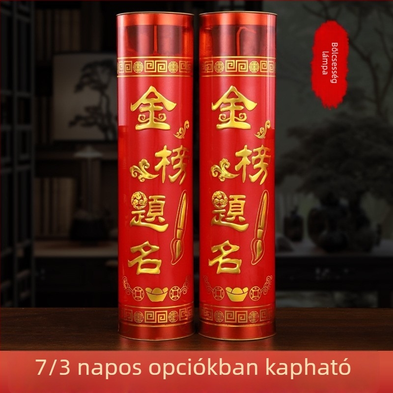 Ghee vajlámpa - füstmentes, hengeralakú gyertya buddhista felajánlásokhoz, 3 és 7 napos készletek