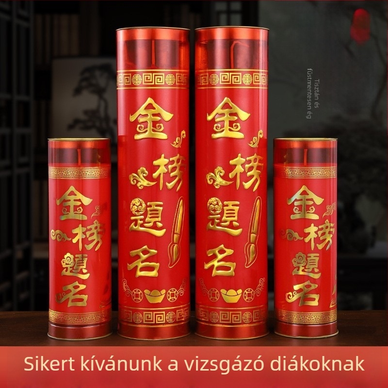 Ghee vajlámpa - füstmentes, hengeralakú gyertya buddhista felajánlásokhoz, 3 és 7 napos készletek
