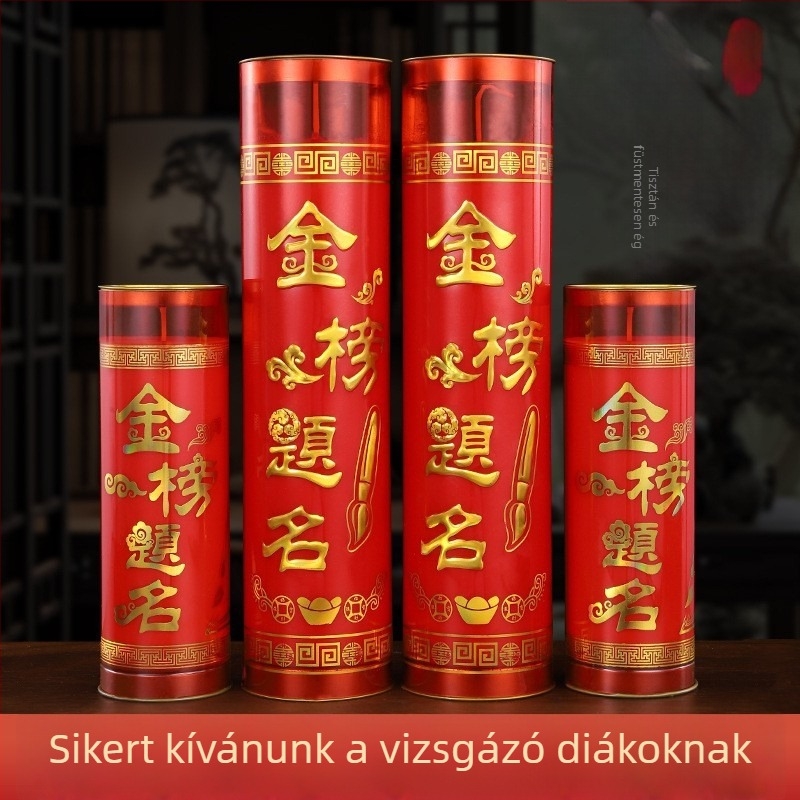 Ghee vajlámpa - füstmentes, hengeralakú gyertya buddhista felajánlásokhoz, 3 és 7 napos készletek