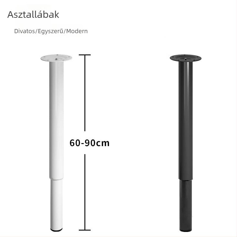 Teleszkópos állítható támasztó lábak asztalokhoz és íróasztalokhoz