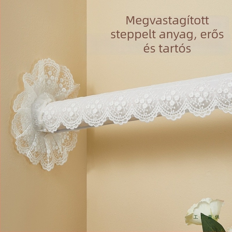 Csipkés textil porvédő klímaberendezés csöveihez – dekoratív csőburkolat