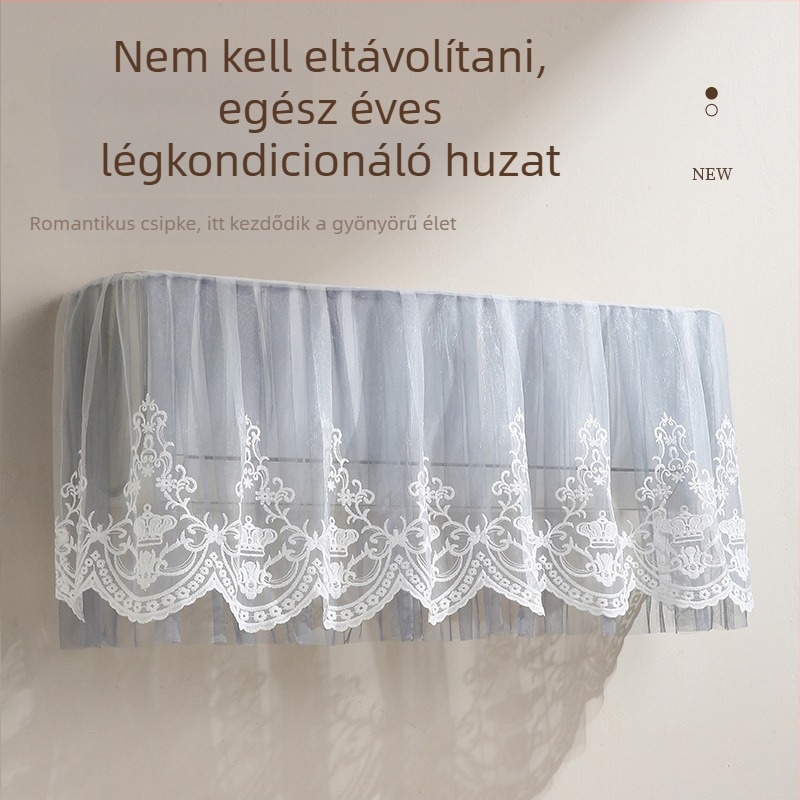 Porvédő huzat falra szerelt klímaberendezéshez, univerzális, 1.5P, otthoni és hálószobai használatra