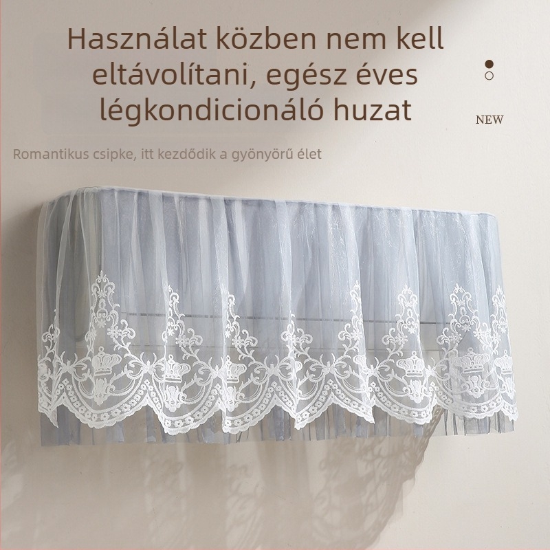 Porvédő huzat falra szerelt klímaberendezéshez, univerzális, 1.5P, otthoni és hálószobai használatra