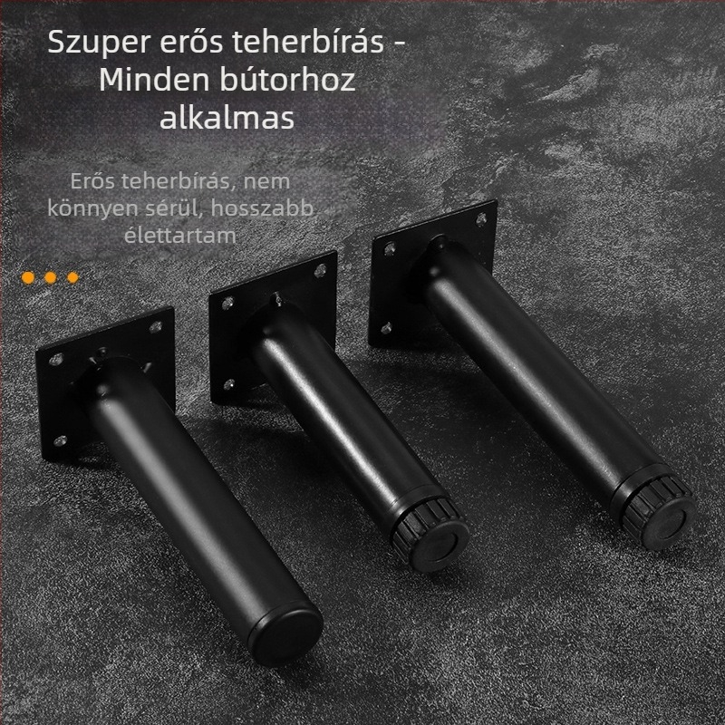 Állítható központi láb kanapéhoz, kovácsoltvas bútorláb kiegészítő