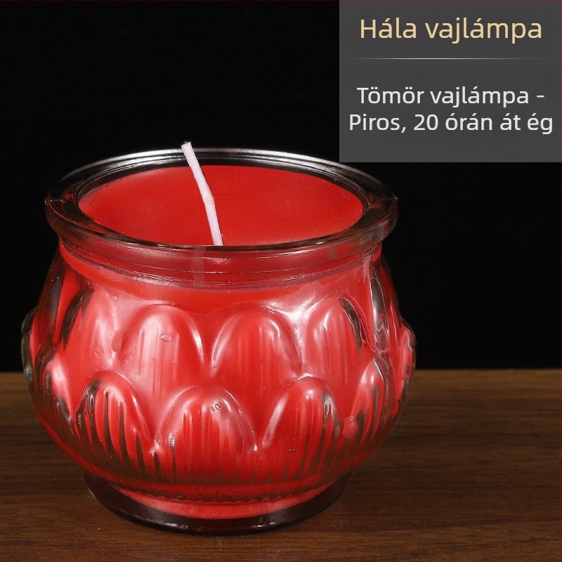 24 órás füstmentes ghee-lámpa otthoni használatra, síknyílású lotus lámpa, hosszú élettartam