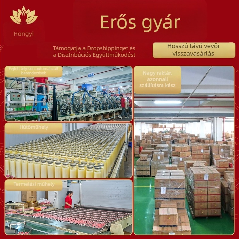 Hongyi 10 darab teáskanna formájú gyertya növényi ghee-vel, 8 órás égési idő, beltéri aromaterápiás gyertya