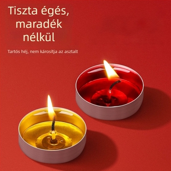 Ghee vajlámpák otthoni oltárhoz, füstmentes buddhista gyertyák, 100 darab, egyenként 1 óra