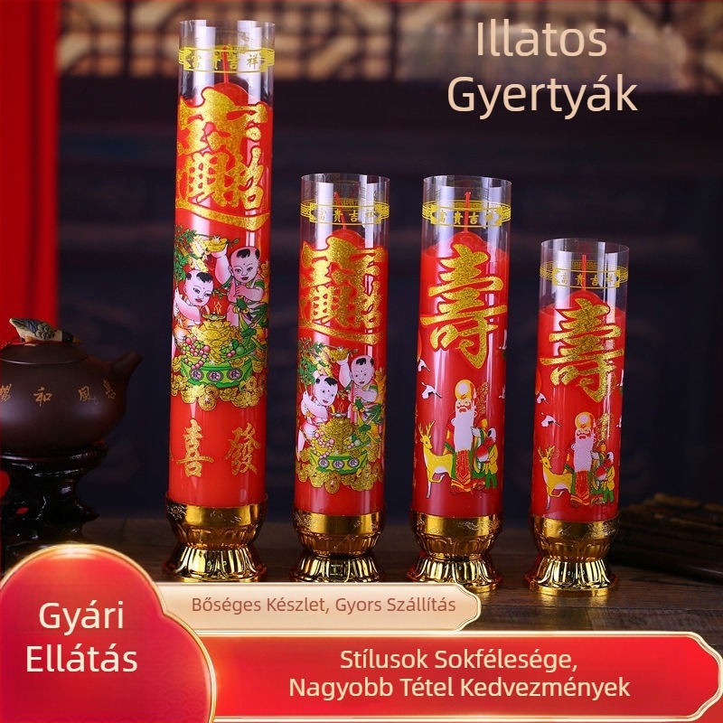 Egyedi illatos vallási gyertyák Buddha számára, lotus gyertyák, esküvői oltárgyertyák az imádatra, 3, 5 vagy 7 napra