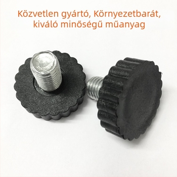 Műanyag állítható lábak bútorokhoz, szilva virágának formájában, M12×18/19/20 mm