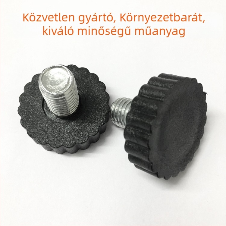 Műanyag állítható lábak bútorokhoz, szilva virágának formájában, M12×18/19/20 mm
