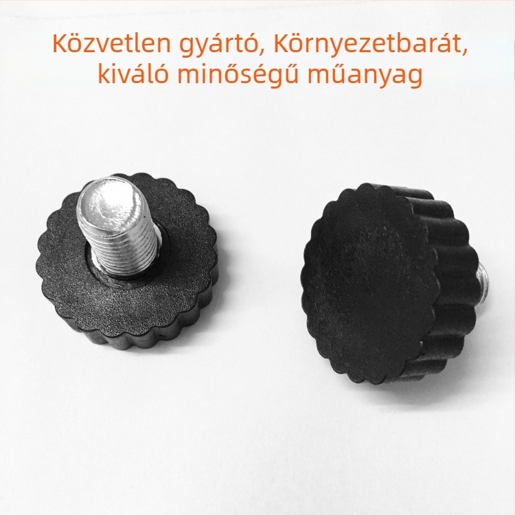 Műanyag állítható lábak bútorokhoz, szilva virágának formájában, M12×18/19/20 mm