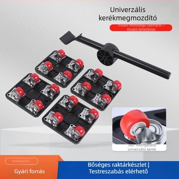 Univerzális költöztető készlet görgőkkel, szekrényekhez és kanapékhoz, nehéz tárgyak mozgatásához