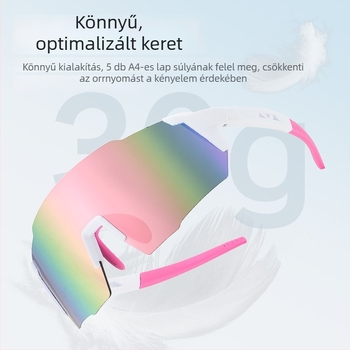 Gigula Nagy keretű sport napszemüveg, színváltó lencsékkel, kerékpár- és hegymászáshoz, uniszex, cserélhető lencsékkel