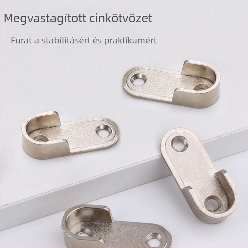 Gardrób rúd rögzítő kiegészítő – fém alkatrészek, flanša alap és ruhatartó