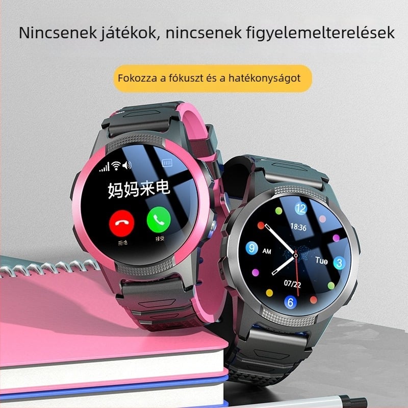 FA56 4G Gyerekeknek Szóló Telefonóra GPS-szel, Kör alakú Kijelző, SIM-kártya Rekesz